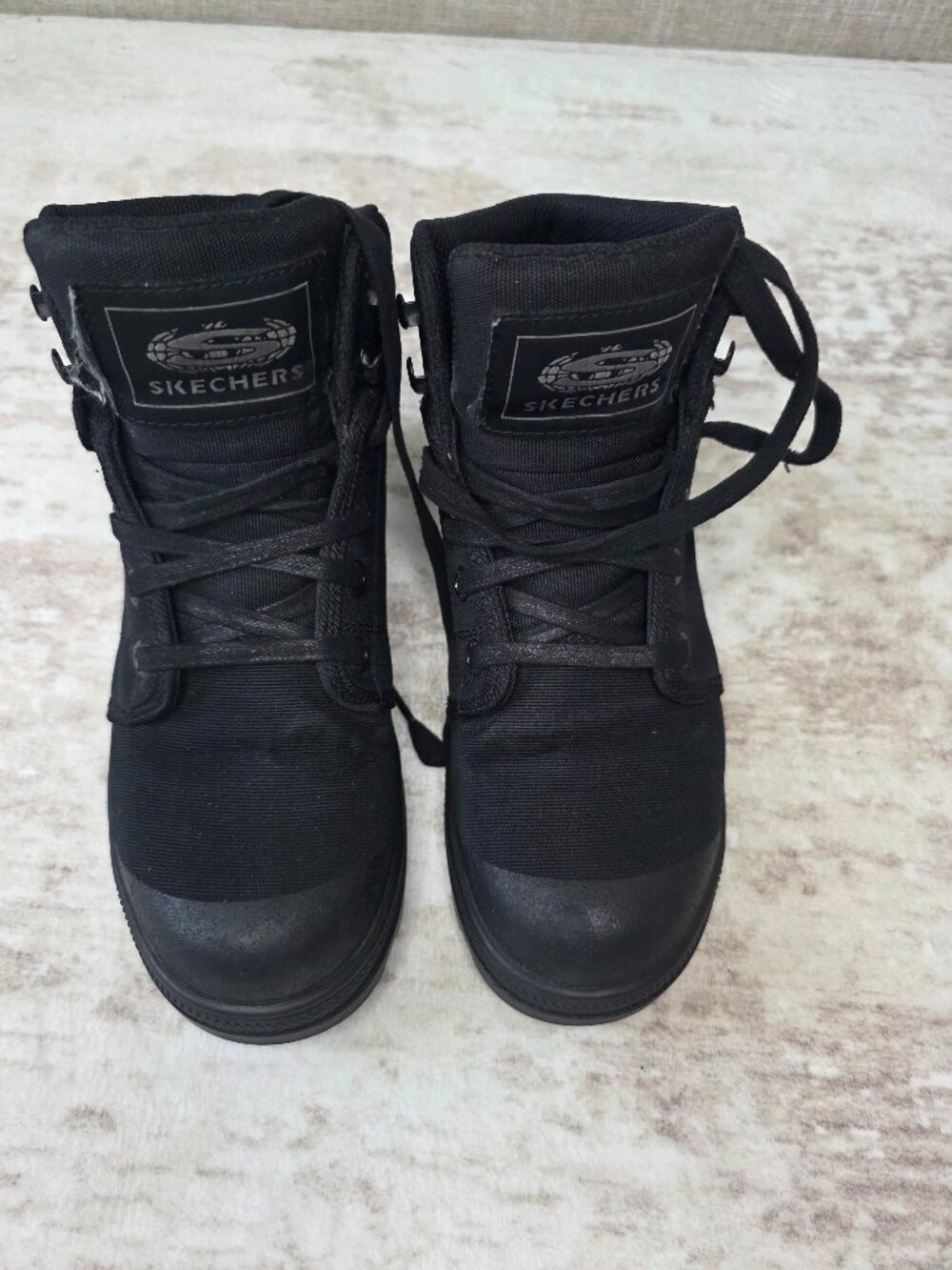 Skechers Work Women’s Black Steel Toe Slip Resistant Work Boots – Size 8 US